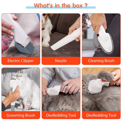 7-in-1 Pet Grooming Kit with Hair Vacuum