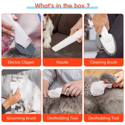 7-in-1 Pet Grooming Kit with Hair Vacuum